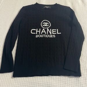 Chanel sweater.